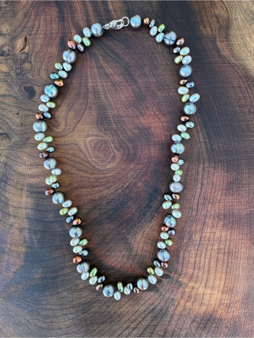 Freshwater baroque pearls necklace - Picture 2 of 4